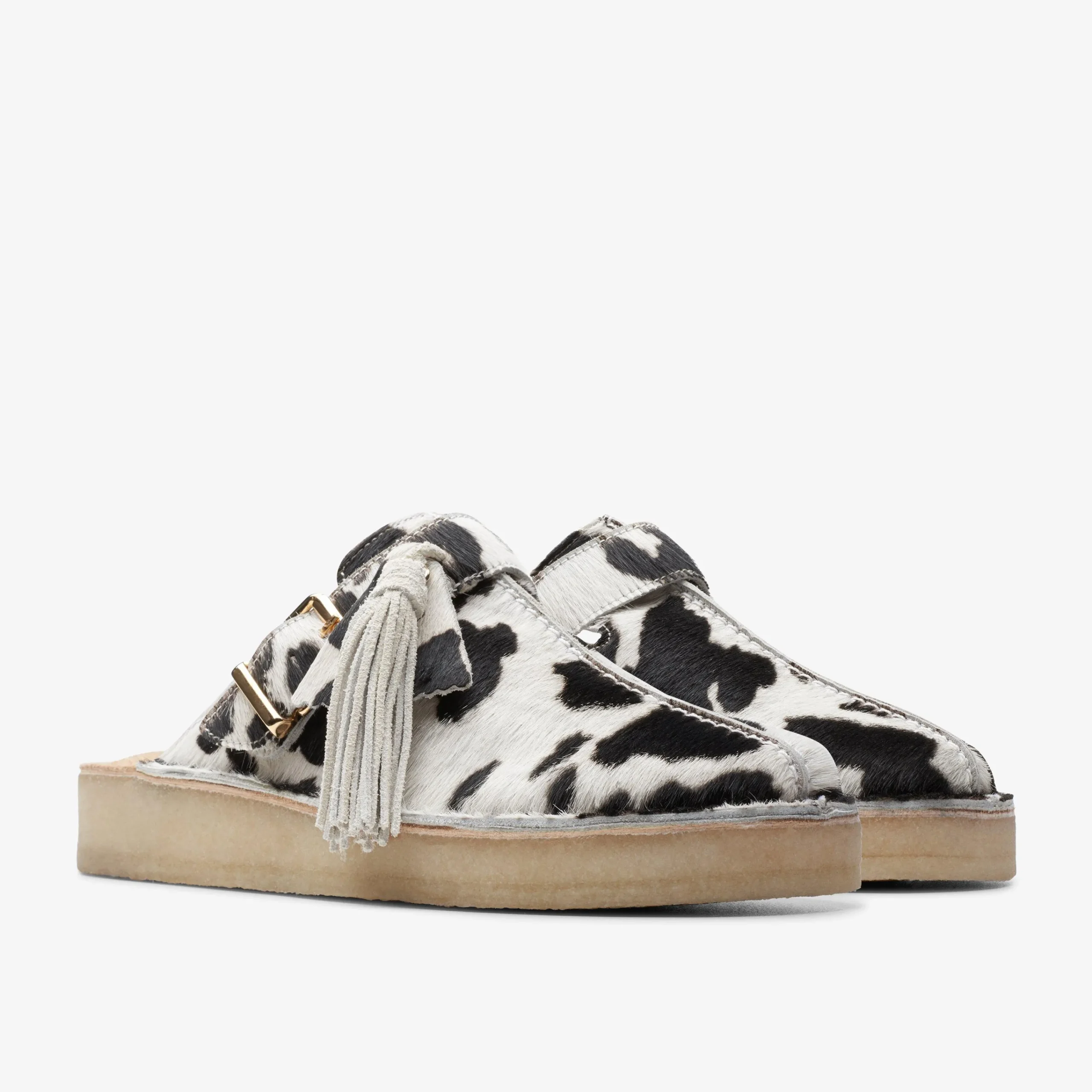 Clarks Trek Mule Cow Print HairOn Online