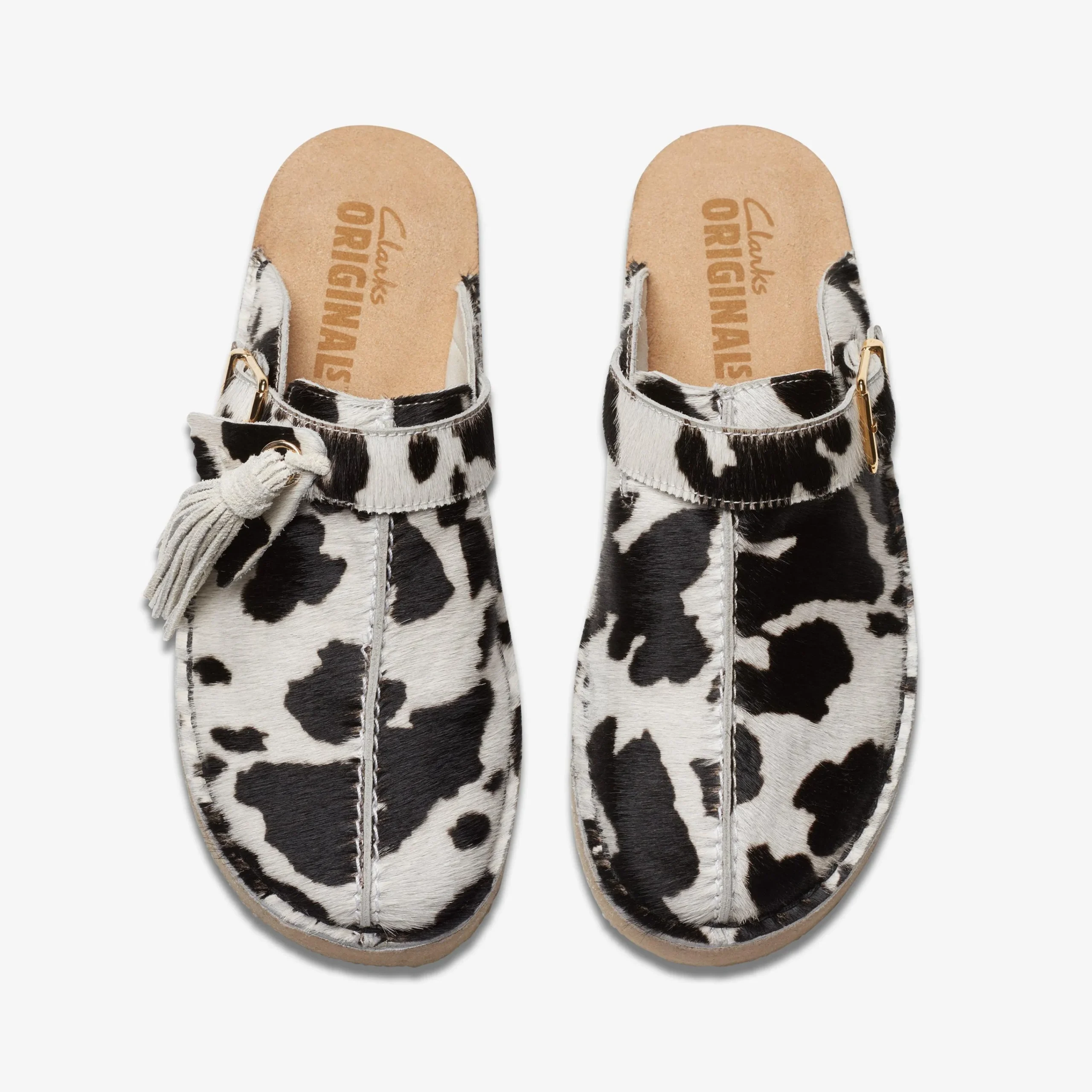 Clarks Trek Mule Cow Print HairOn Online
