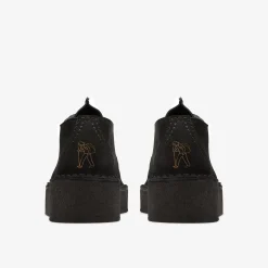 Clarks Trek Wedge Black Suede Cheap