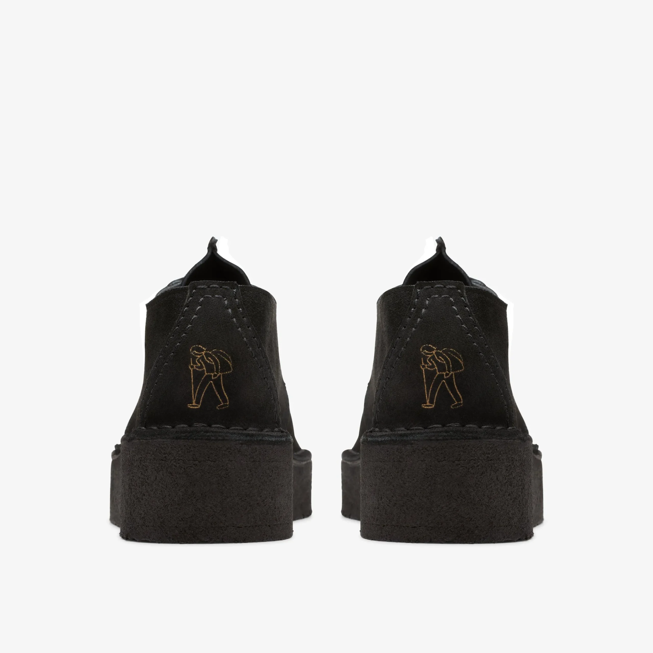 Clarks Trek Wedge Black Suede Cheap