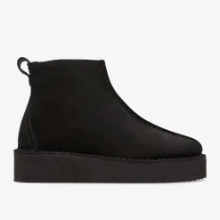Clarks Trek Wedge Boot Black Suede Cheap