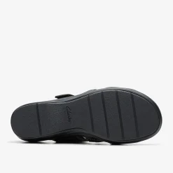 Clarks Tuleah Jane Black Leather Hot