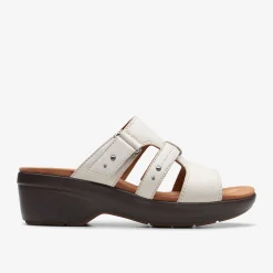 Clarks Tuleah Jane Off White Leather Cheap