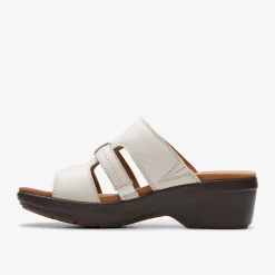 Clarks Tuleah Jane Off White Leather Cheap