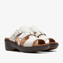 Clarks Tuleah Jane Off White Leather Cheap