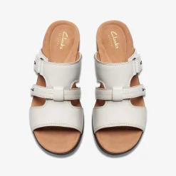 Clarks Tuleah Jane Off White Leather Cheap