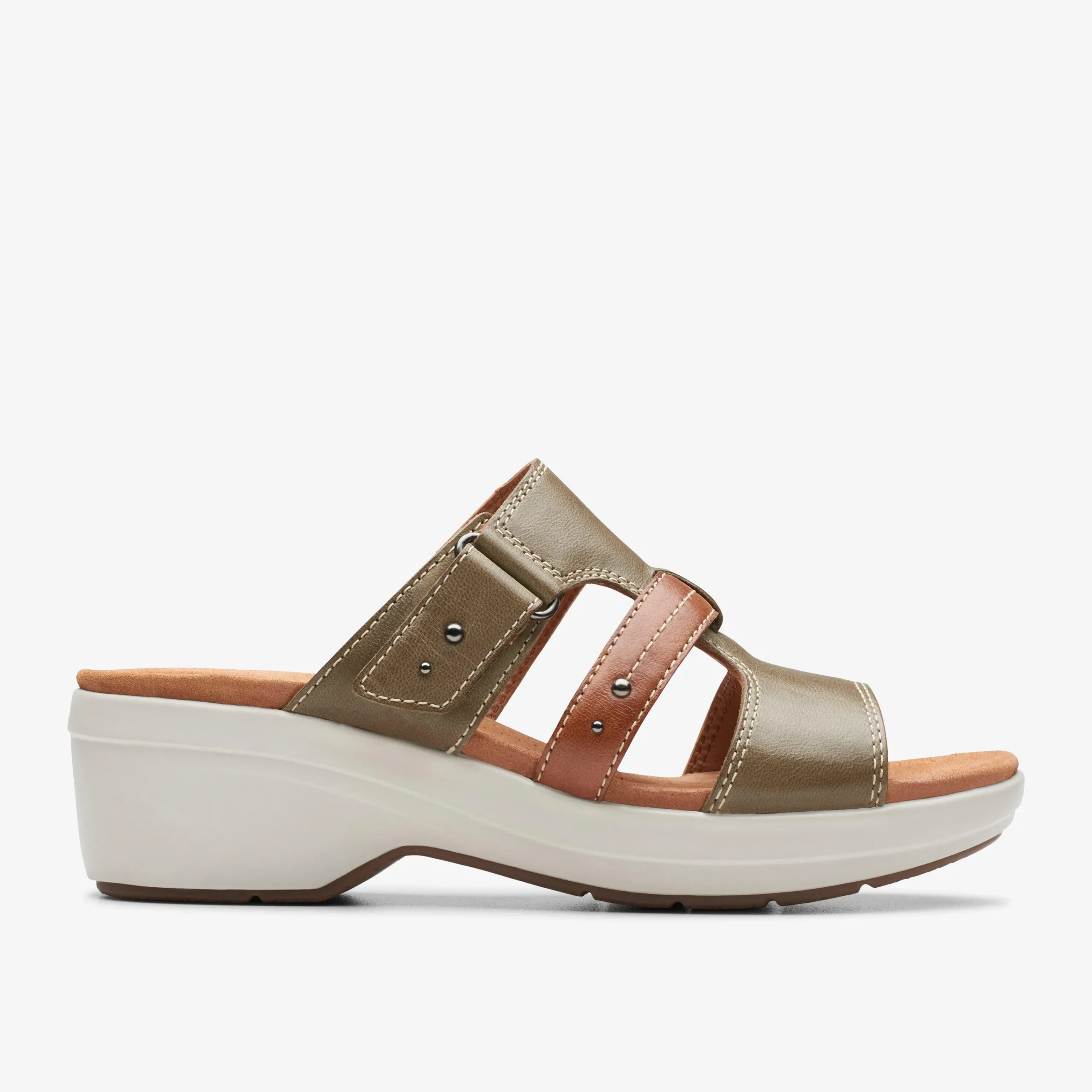 Clarks Tuleah Jane Olive Combination Clearance