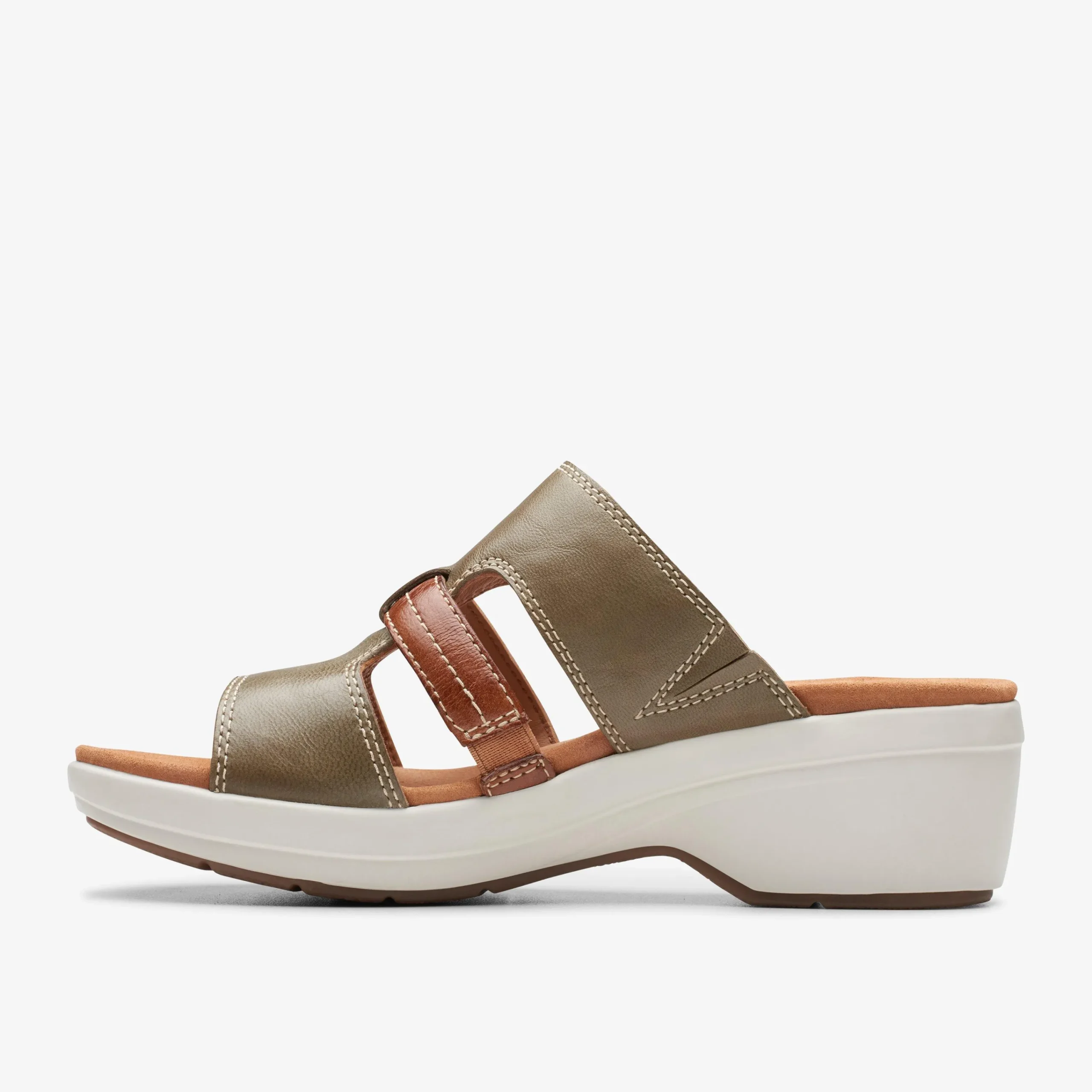 Clarks Tuleah Jane Olive Combination Clearance
