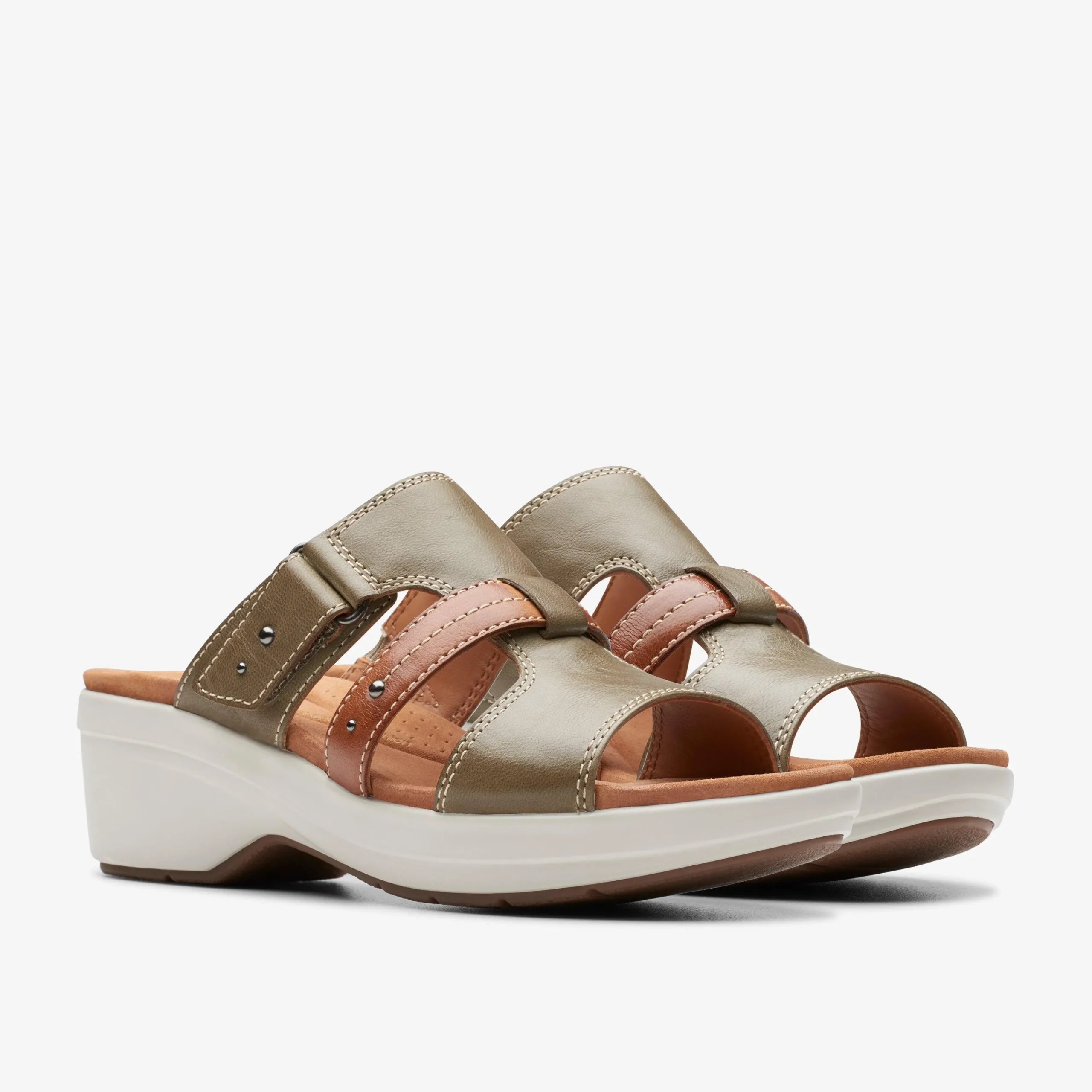 Clarks Tuleah Jane Olive Combination Clearance