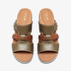 Clarks Tuleah Jane Olive Combination Clearance