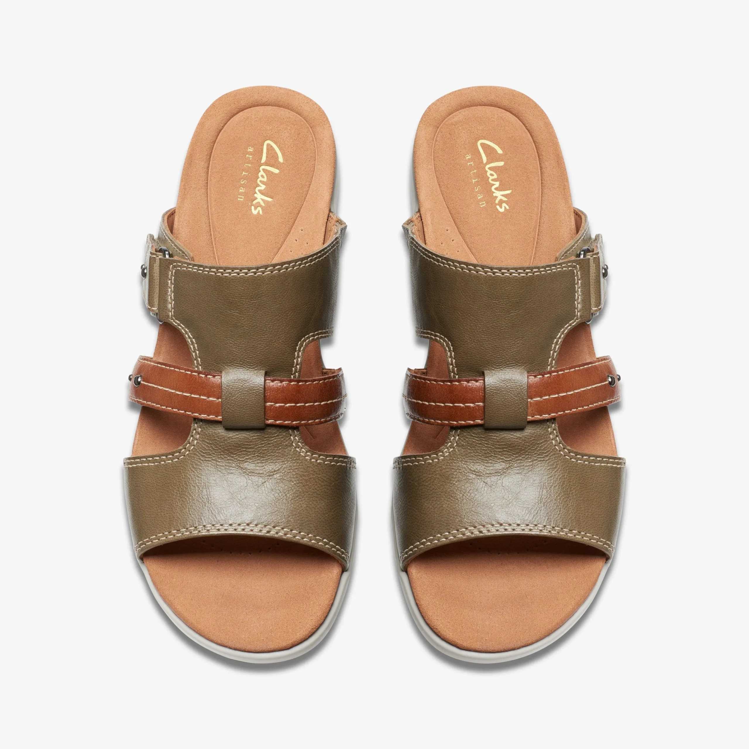 Clarks Tuleah Jane Olive Combination Clearance