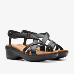Clarks Tuleah May Black Leather New