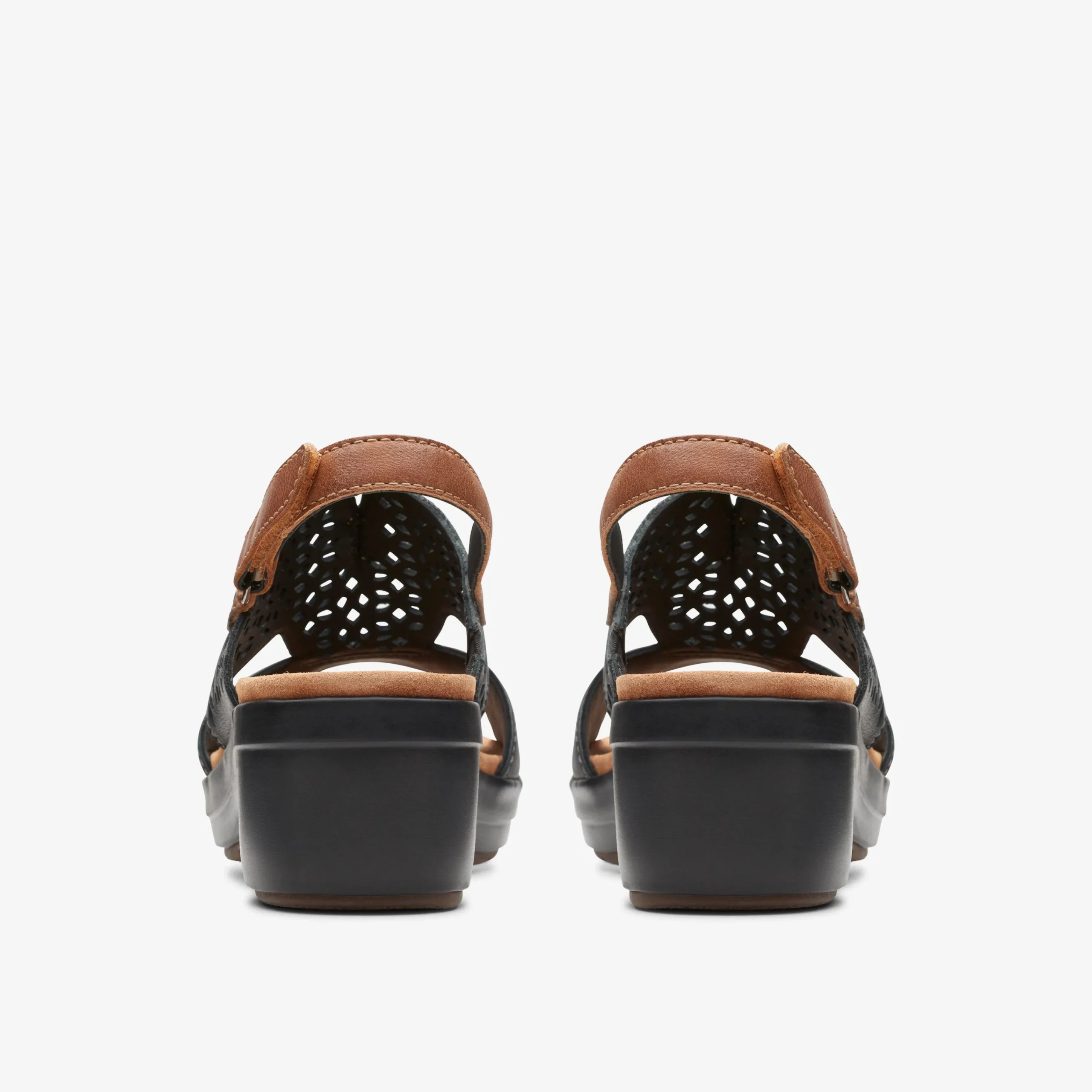 Clarks Tuleah Sun Black Leather Outlet