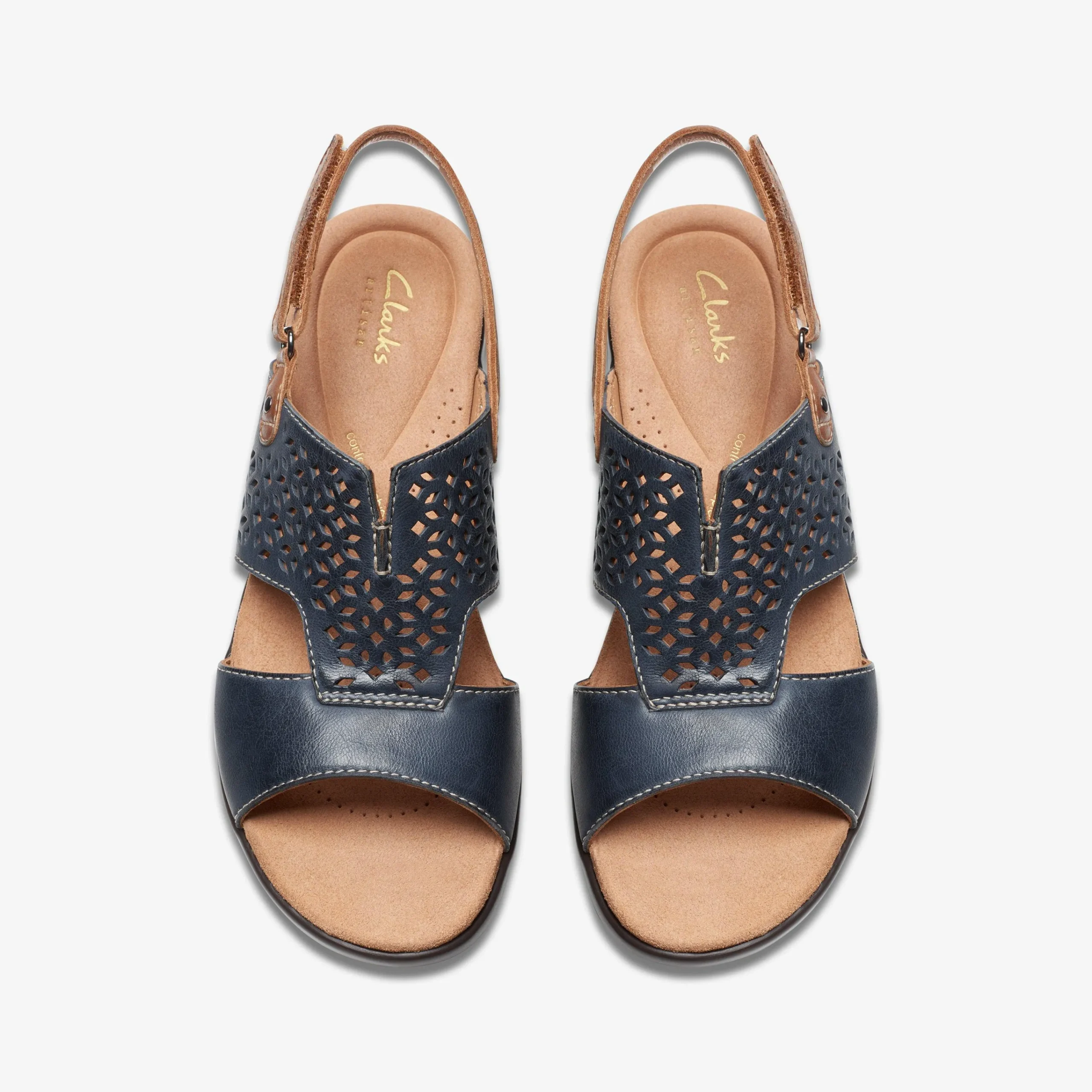 Clarks Tuleah Sun Navy Leather Cheap