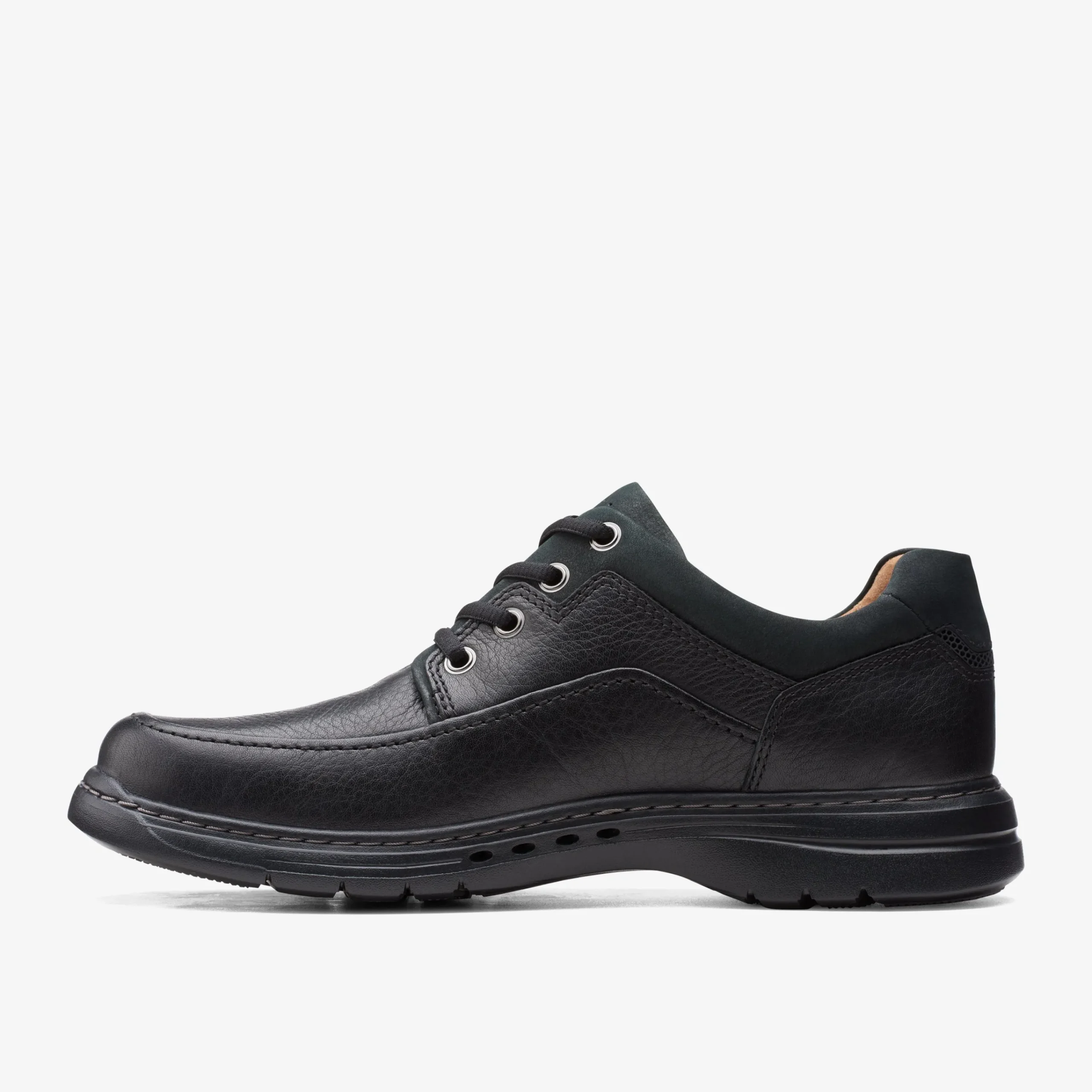 Clarks Un Brawley Lace Black Leather Best