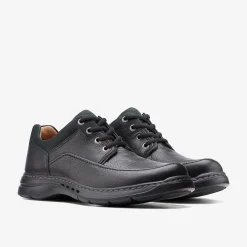 Clarks Un Brawley Lace Black Leather Best