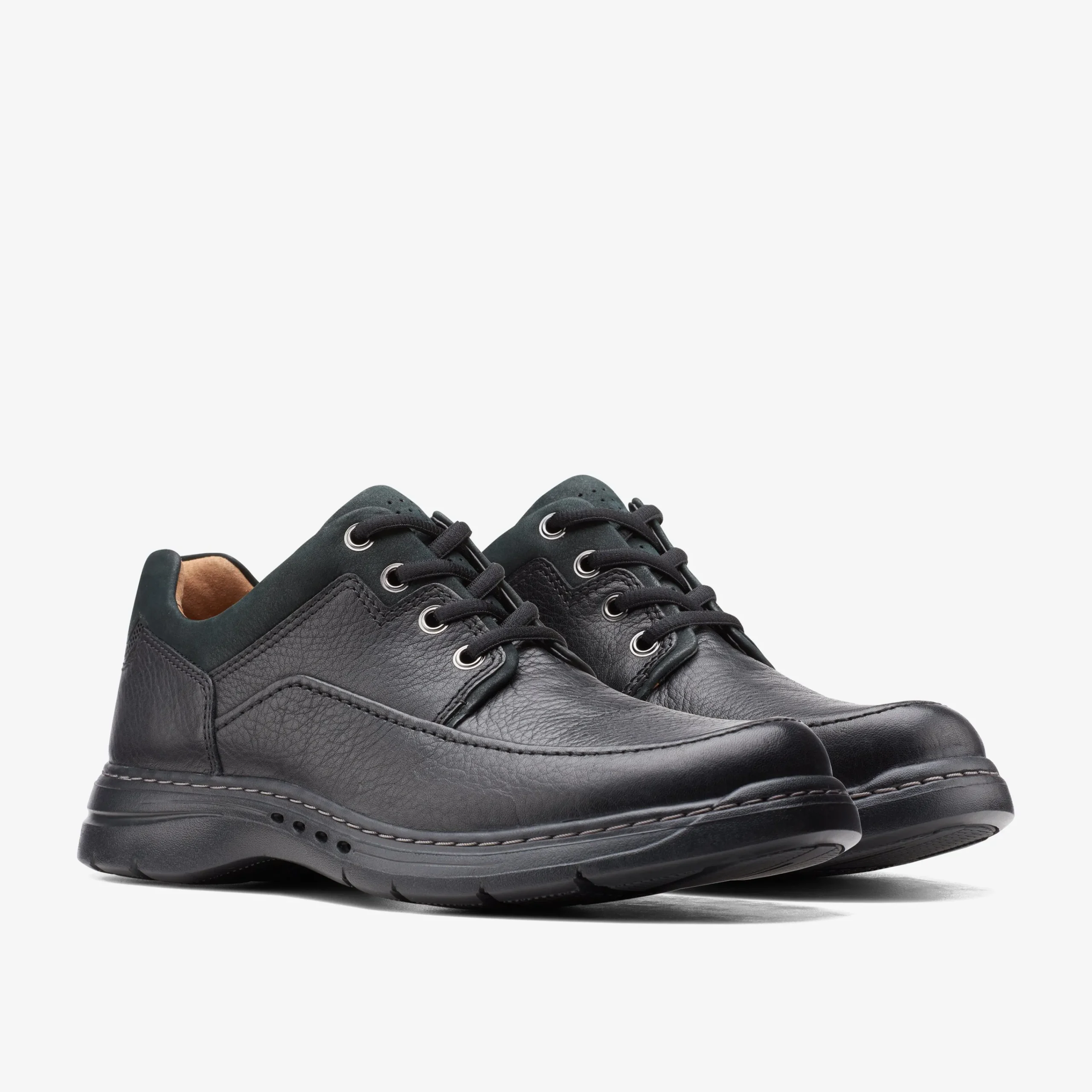 Clarks Un Brawley Lace Black Leather Best