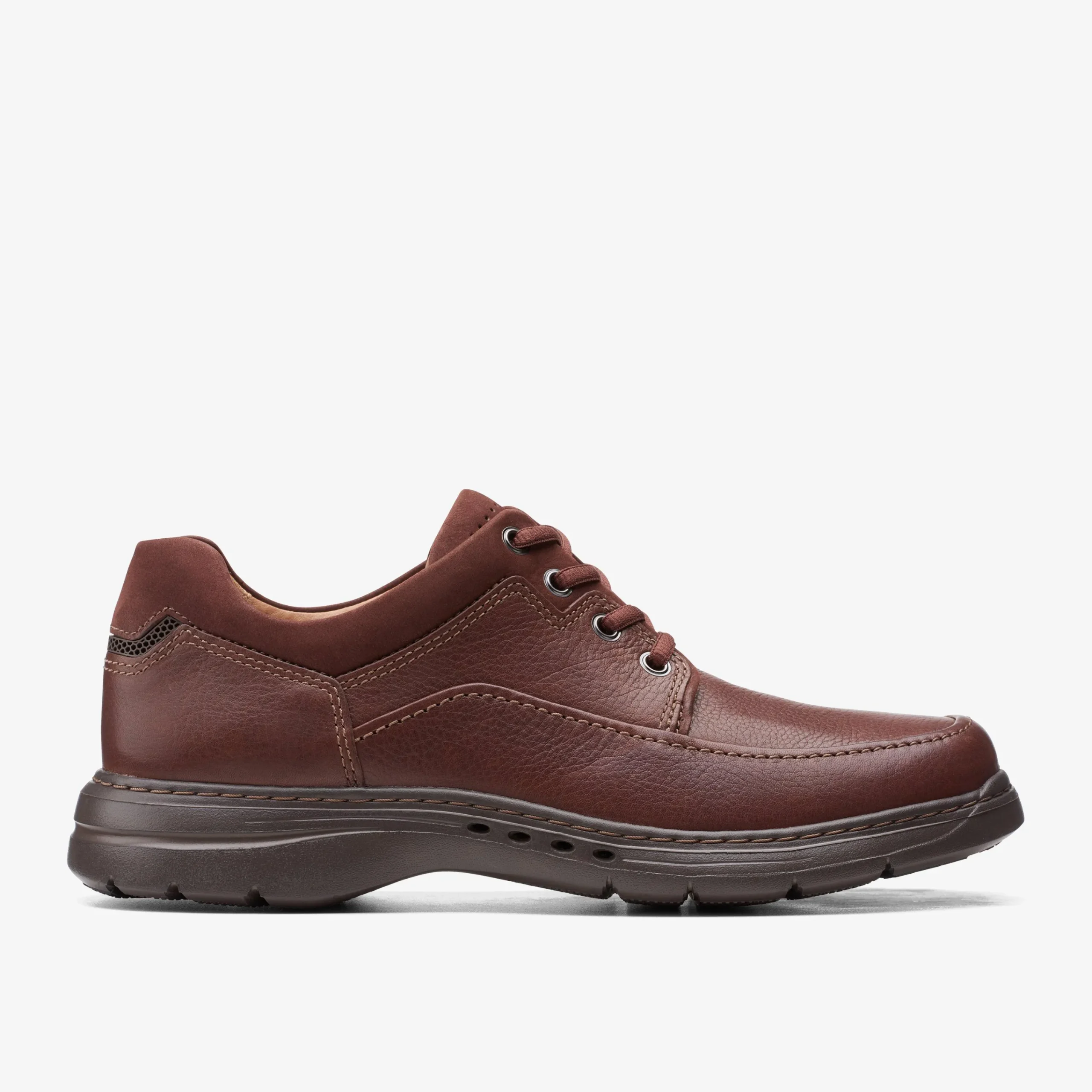 Clarks Un Brawley Lace Mahogany Leather Shop