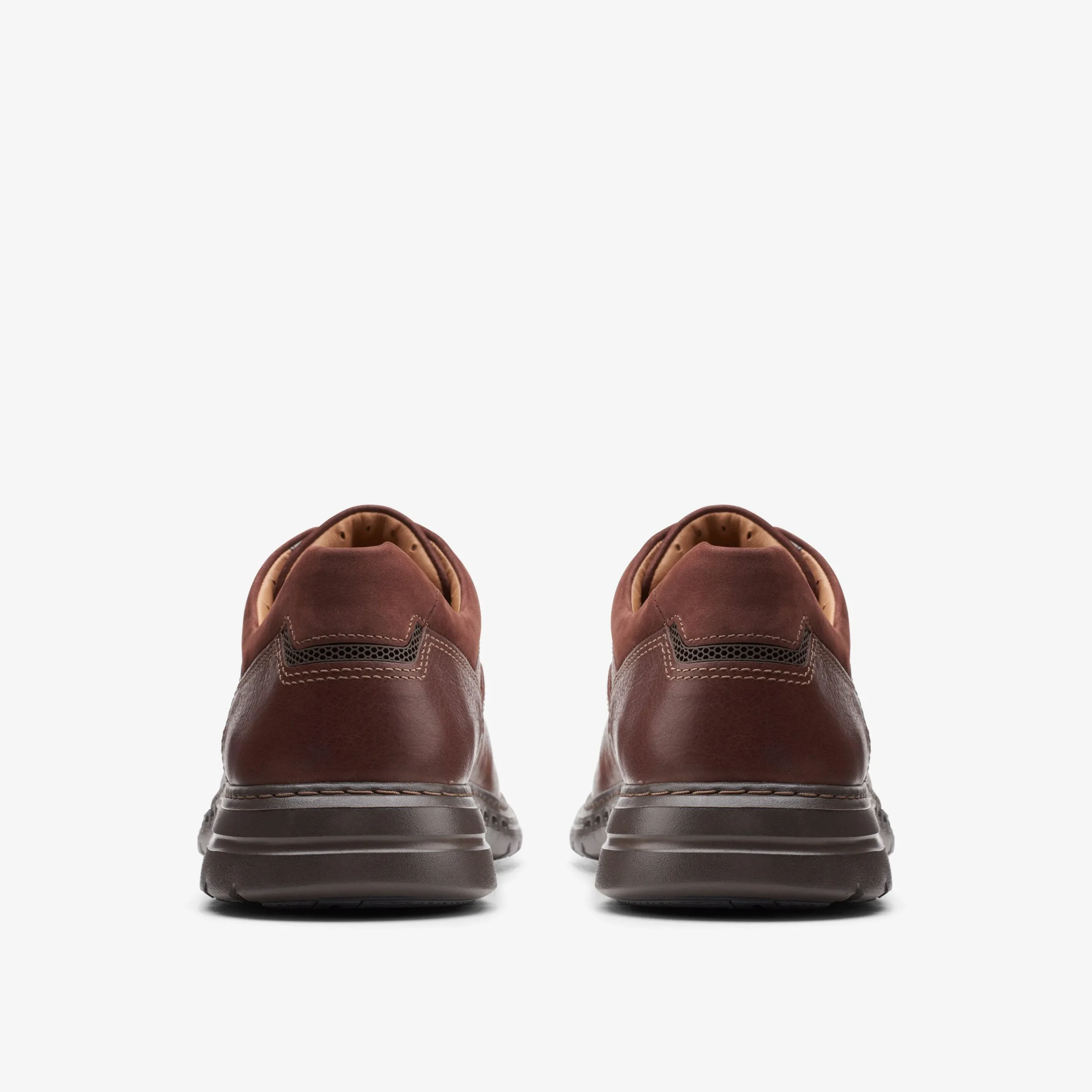 Clarks Un Brawley Lace Mahogany Leather Shop