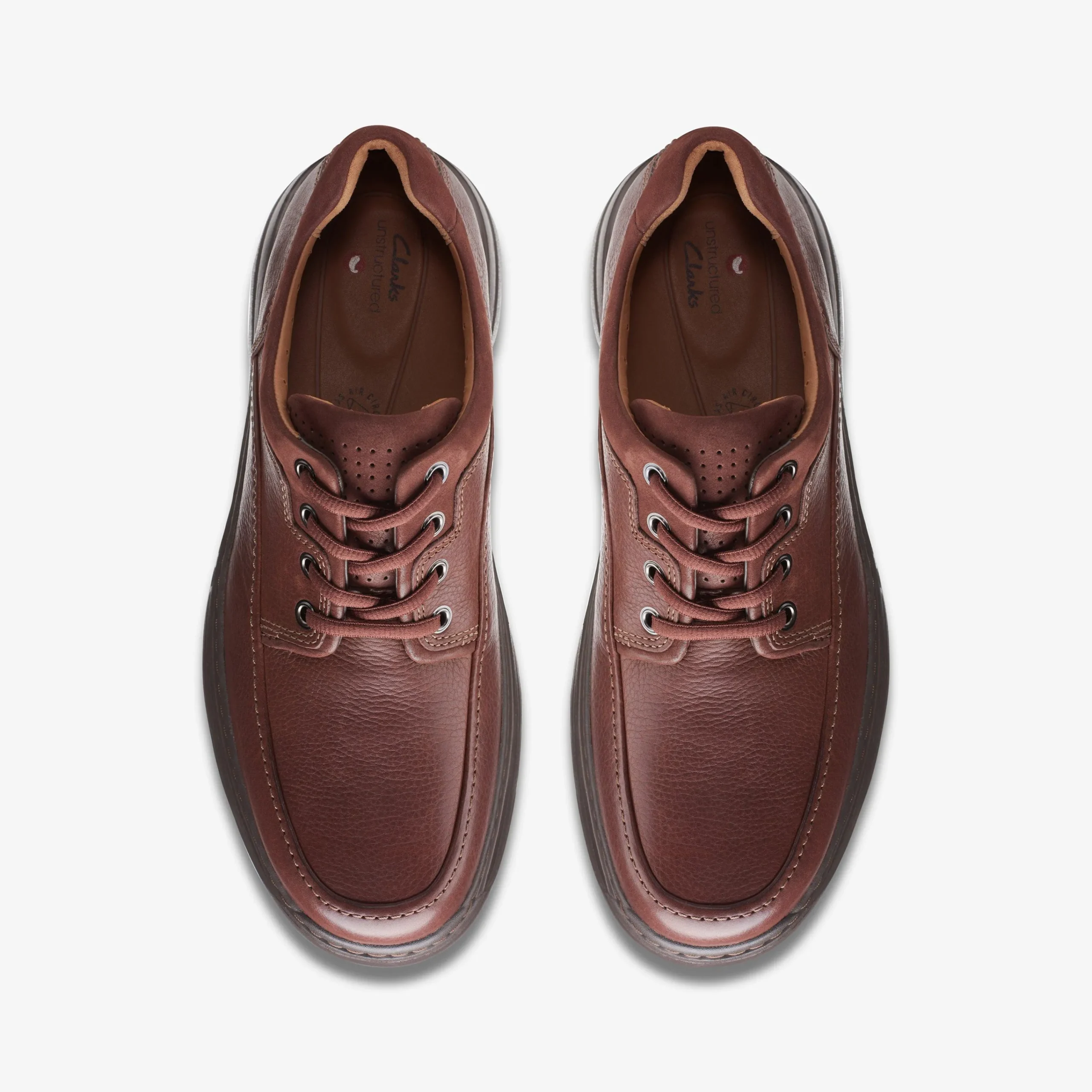 Clarks Un Brawley Lace Mahogany Leather Shop