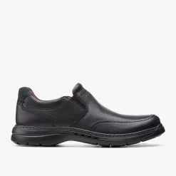 Clarks Un Brawley Step Black Leather Store