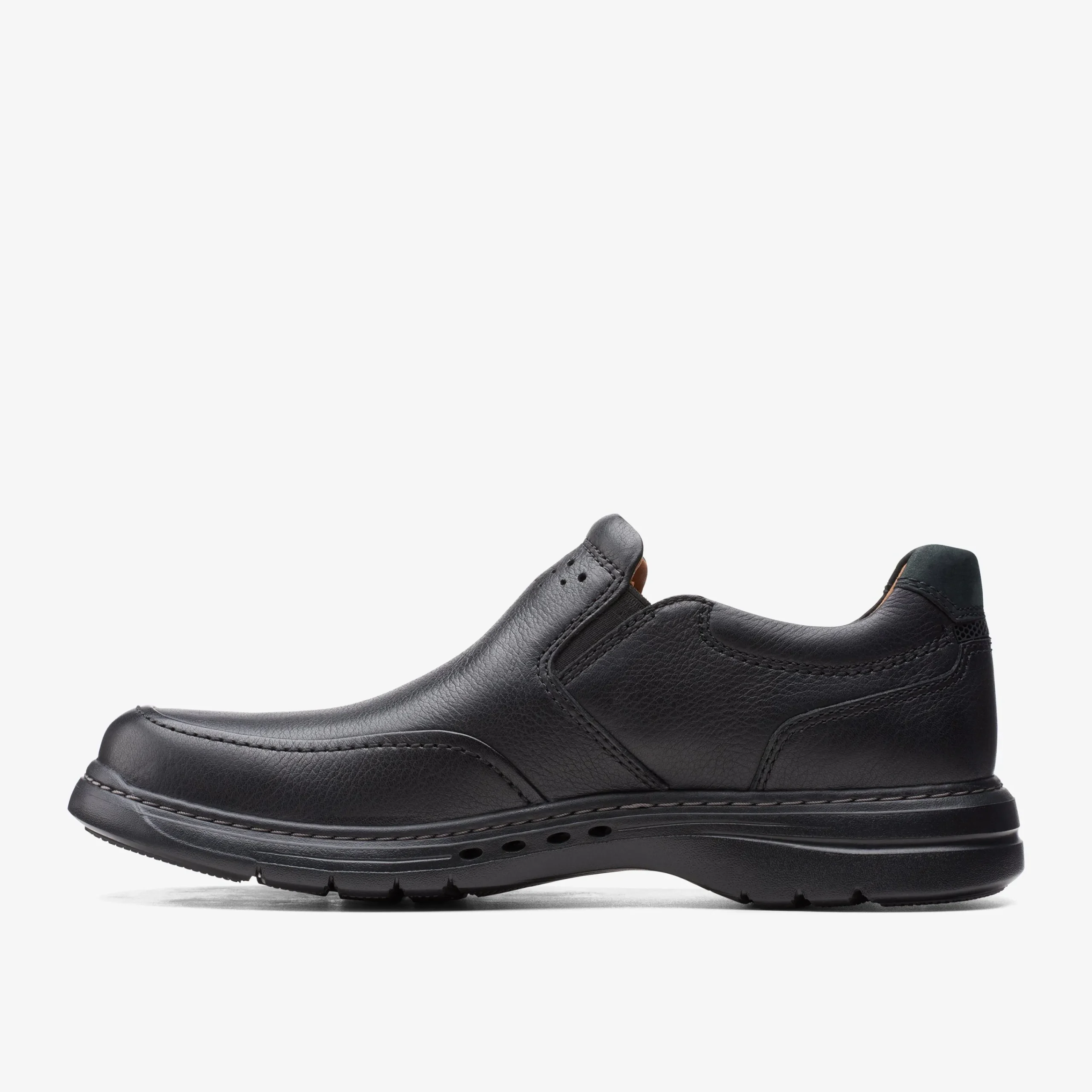 Clarks Un Brawley Step Black Leather Store