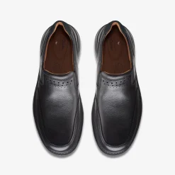 Clarks Un Brawley Step Black Leather Store