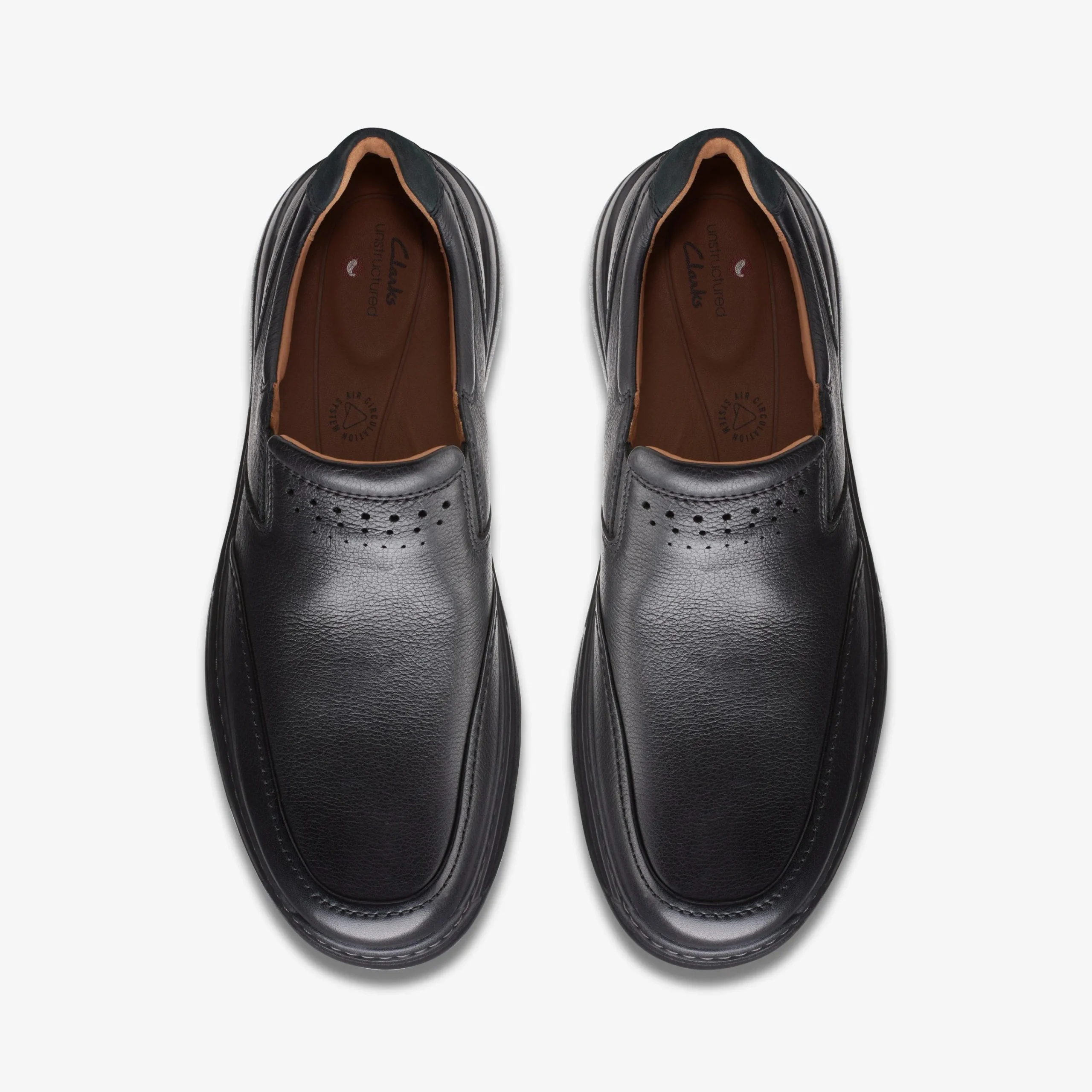 Clarks Un Brawley Step Black Leather Store