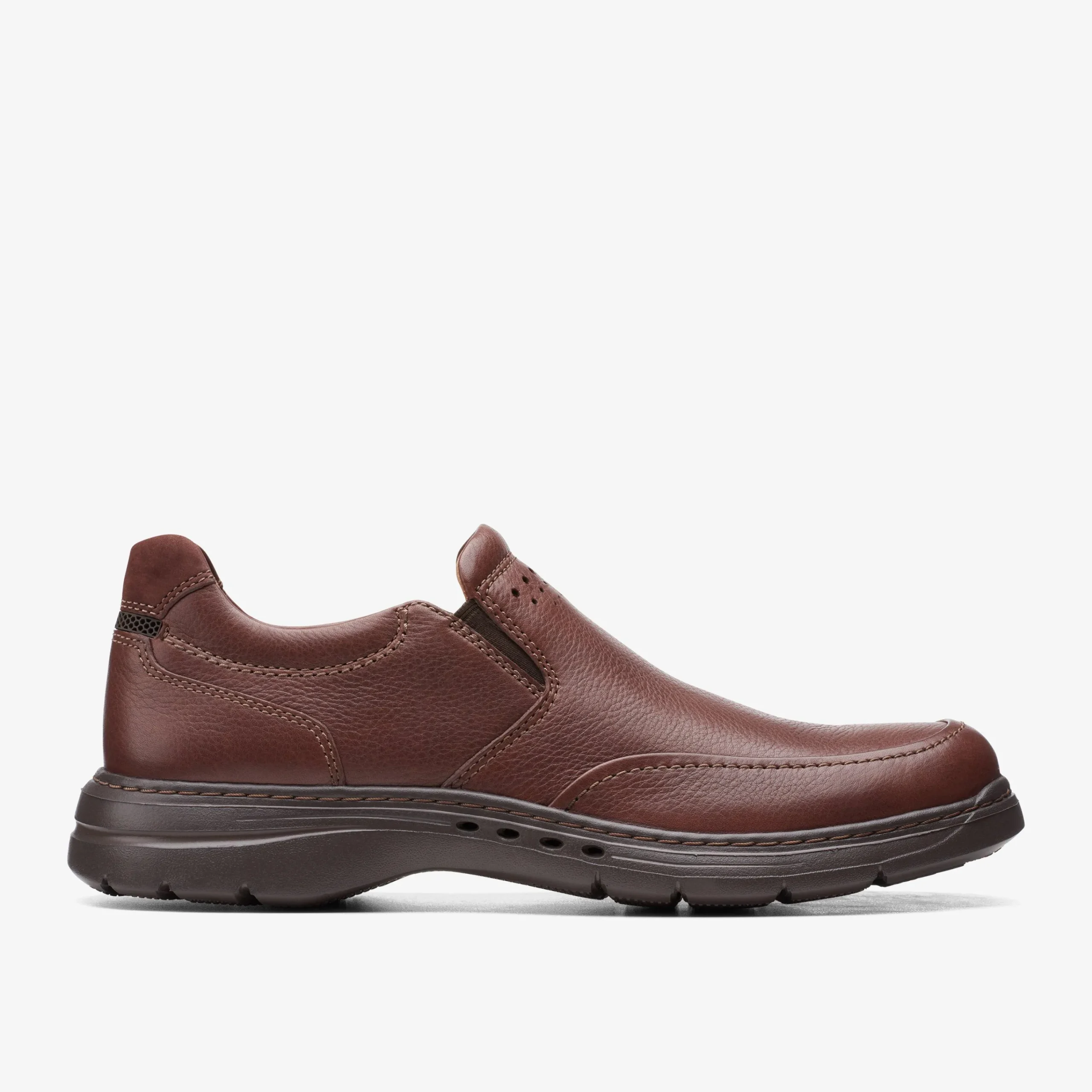 Clarks Un Brawley Step Mahogany Leather Flash Sale