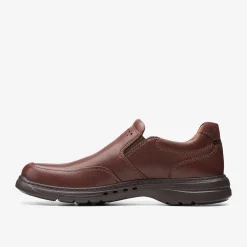 Clarks Un Brawley Step Mahogany Leather Flash Sale