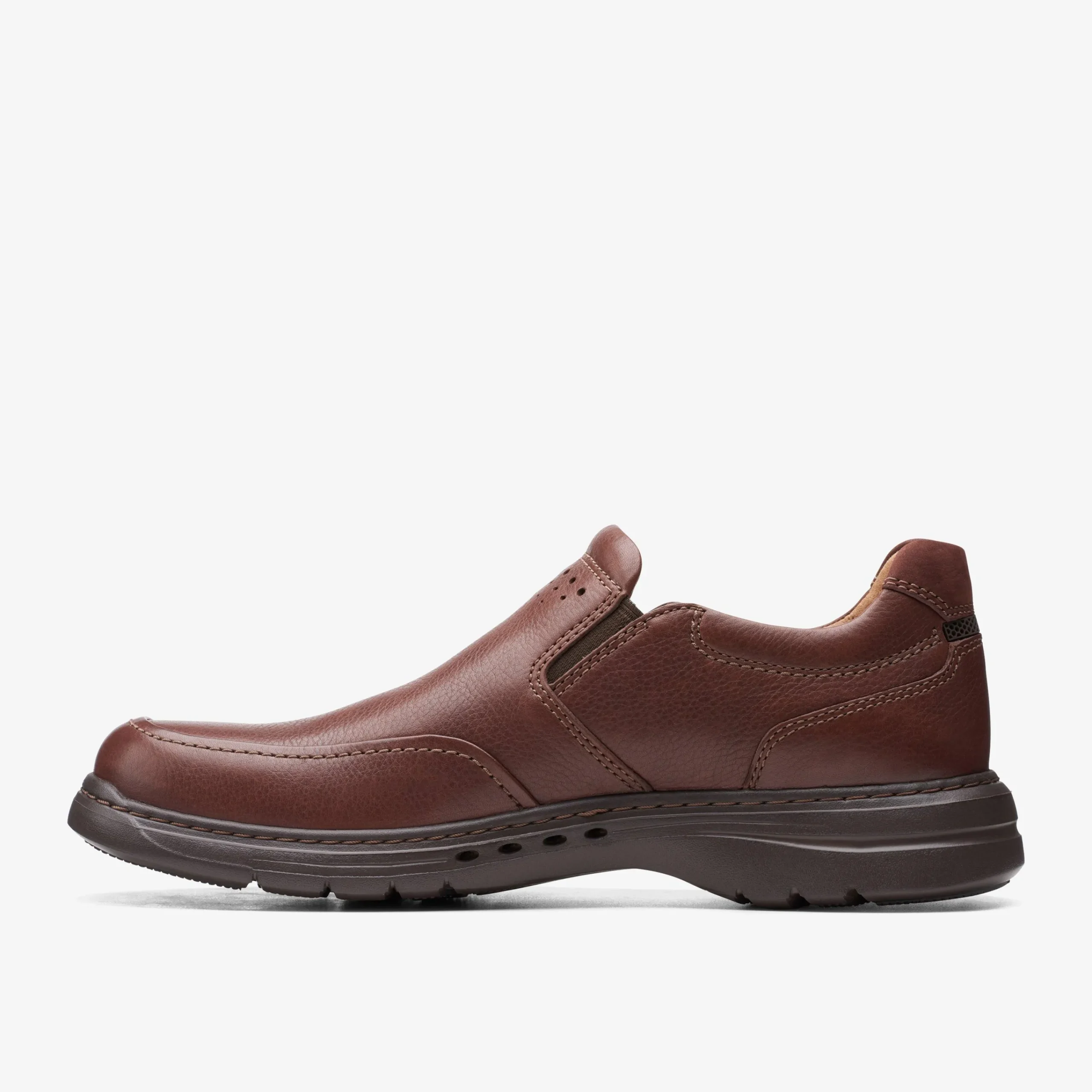 Clarks Un Brawley Step Mahogany Leather Flash Sale