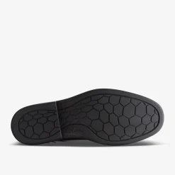 Clarks Un Hugh Lace Black Leather Flash Sale