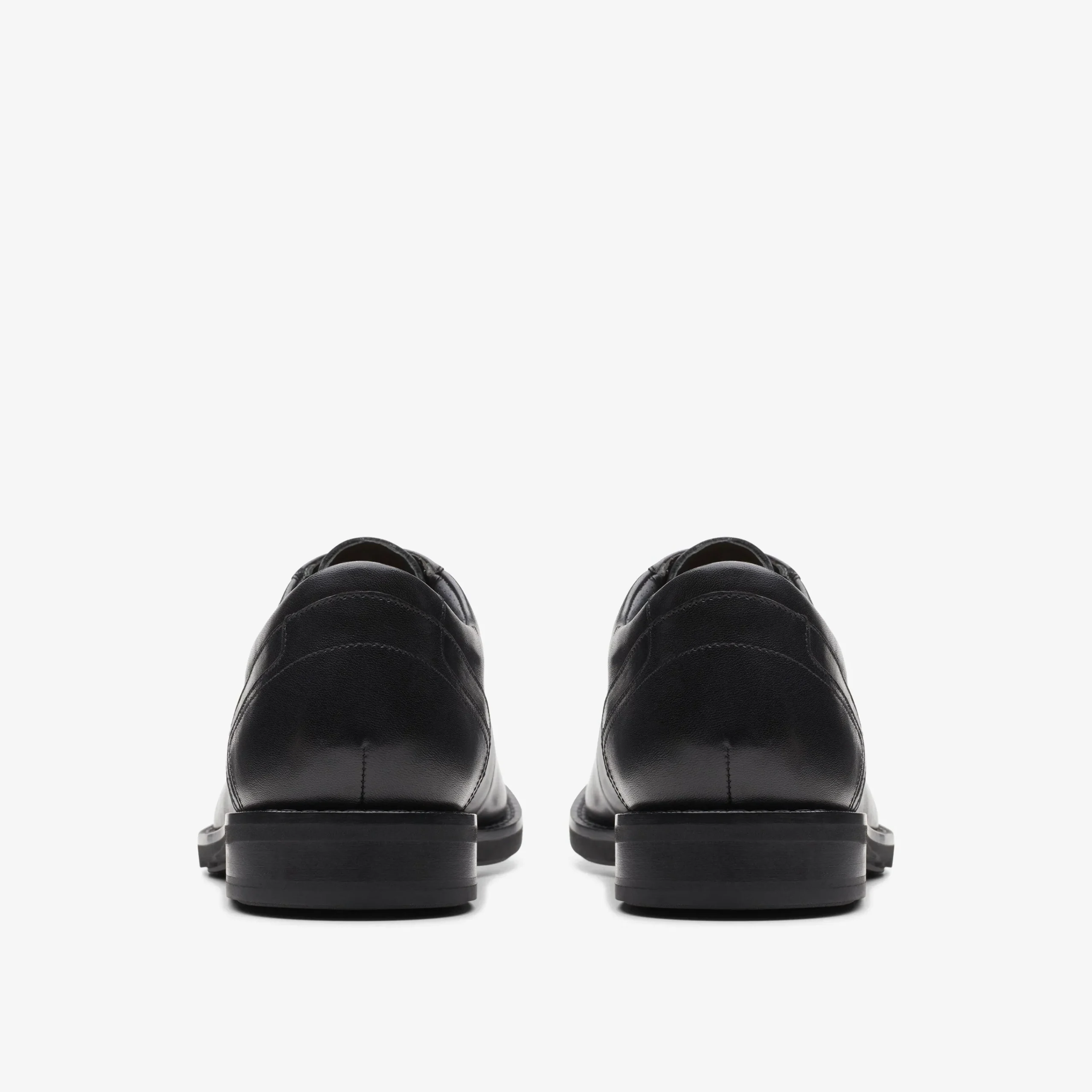 Clarks Un Hugh Lace Black Leather Flash Sale