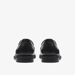 Clarks Un Hugh Step Black Leather Hot