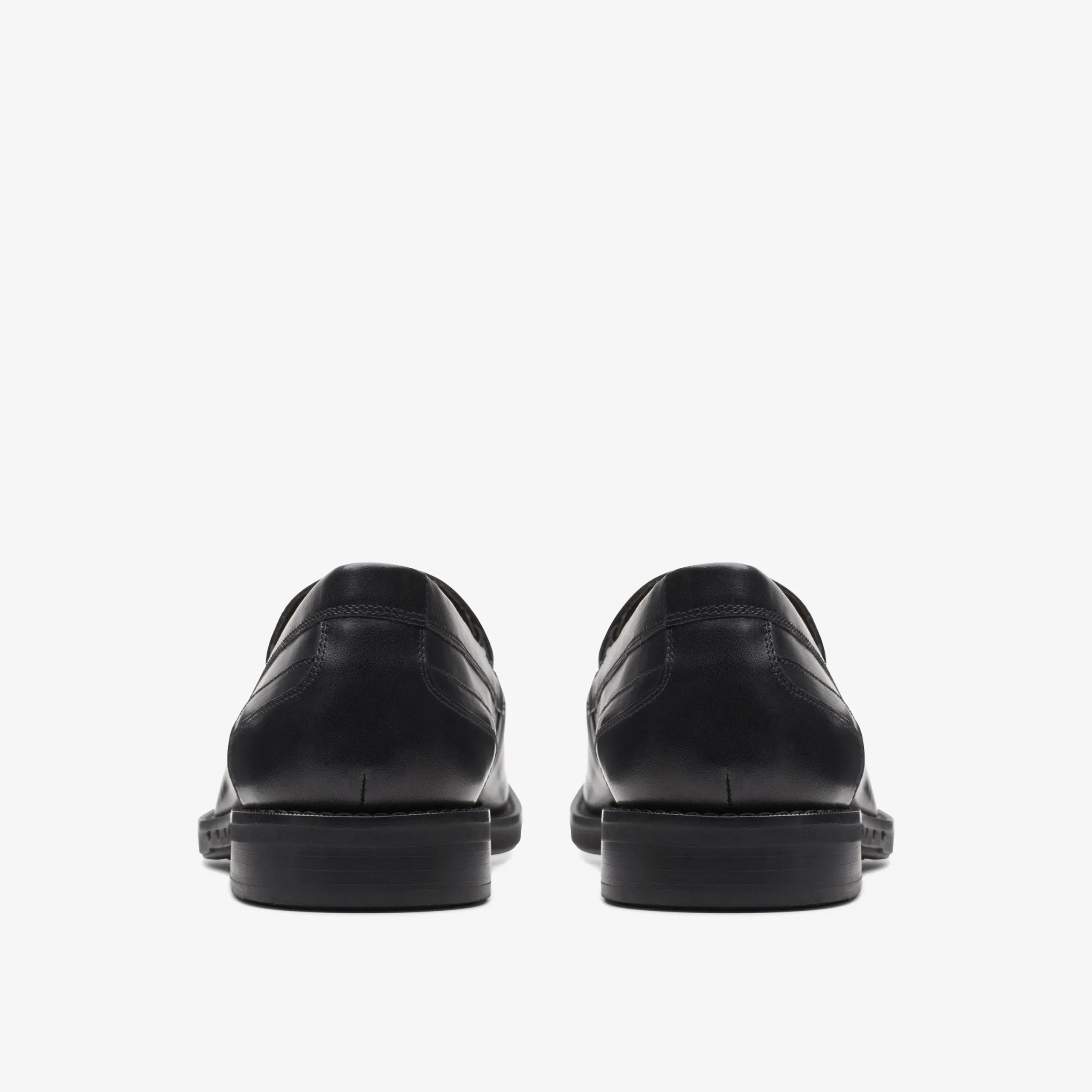 Clarks Un Hugh Step Black Leather Hot