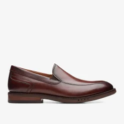 Clarks Un Hugh Step Brown Leather Shop