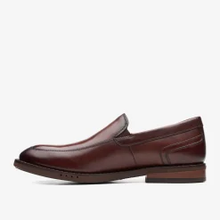 Clarks Un Hugh Step Brown Leather Shop
