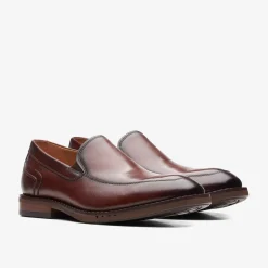 Clarks Un Hugh Step Brown Leather Shop