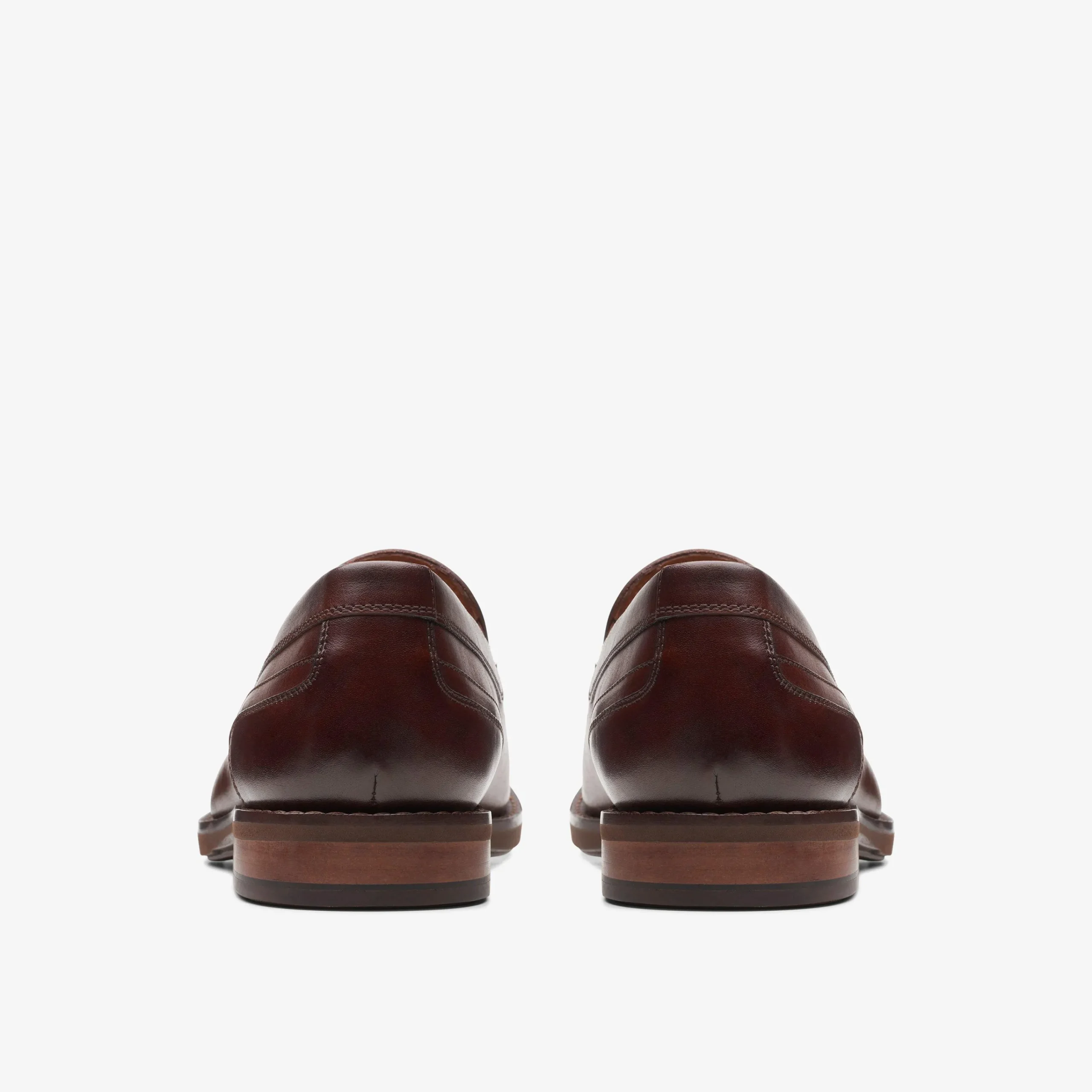 Clarks Un Hugh Step Brown Leather Shop