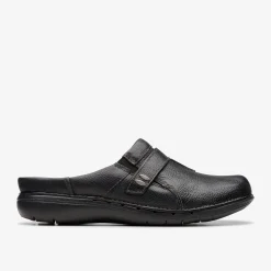 Clarks Un Loop Ease Black Leather Outlet