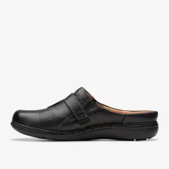 Clarks Un Loop Ease Black Leather Outlet