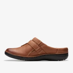 Clarks Un Loop Ease Dark Tan Leather Outlet