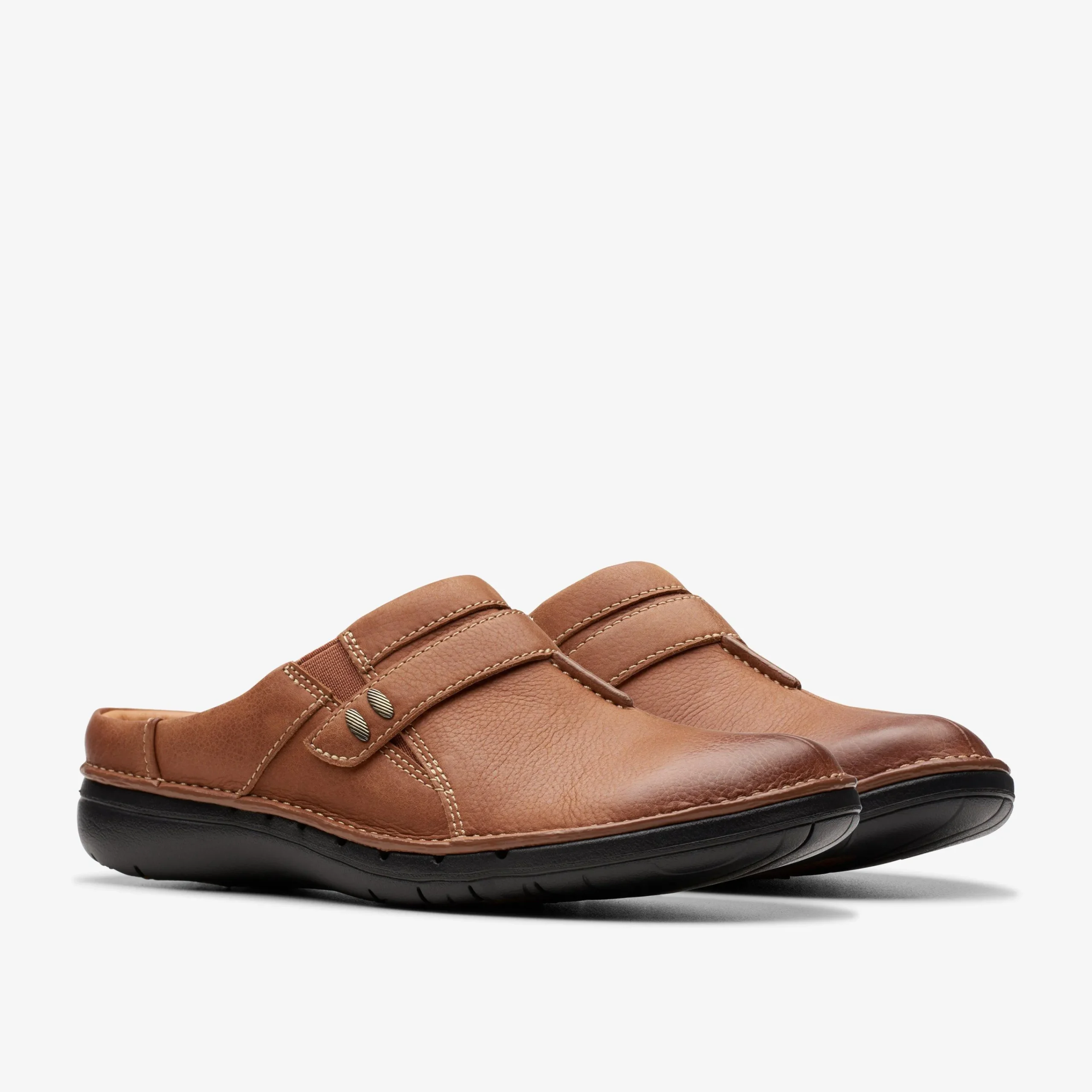 Clarks Un Loop Ease Dark Tan Leather Outlet