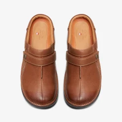 Clarks Un Loop Ease Dark Tan Leather Outlet