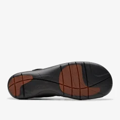 Clarks Un Loop Strap Black Leather Flash Sale