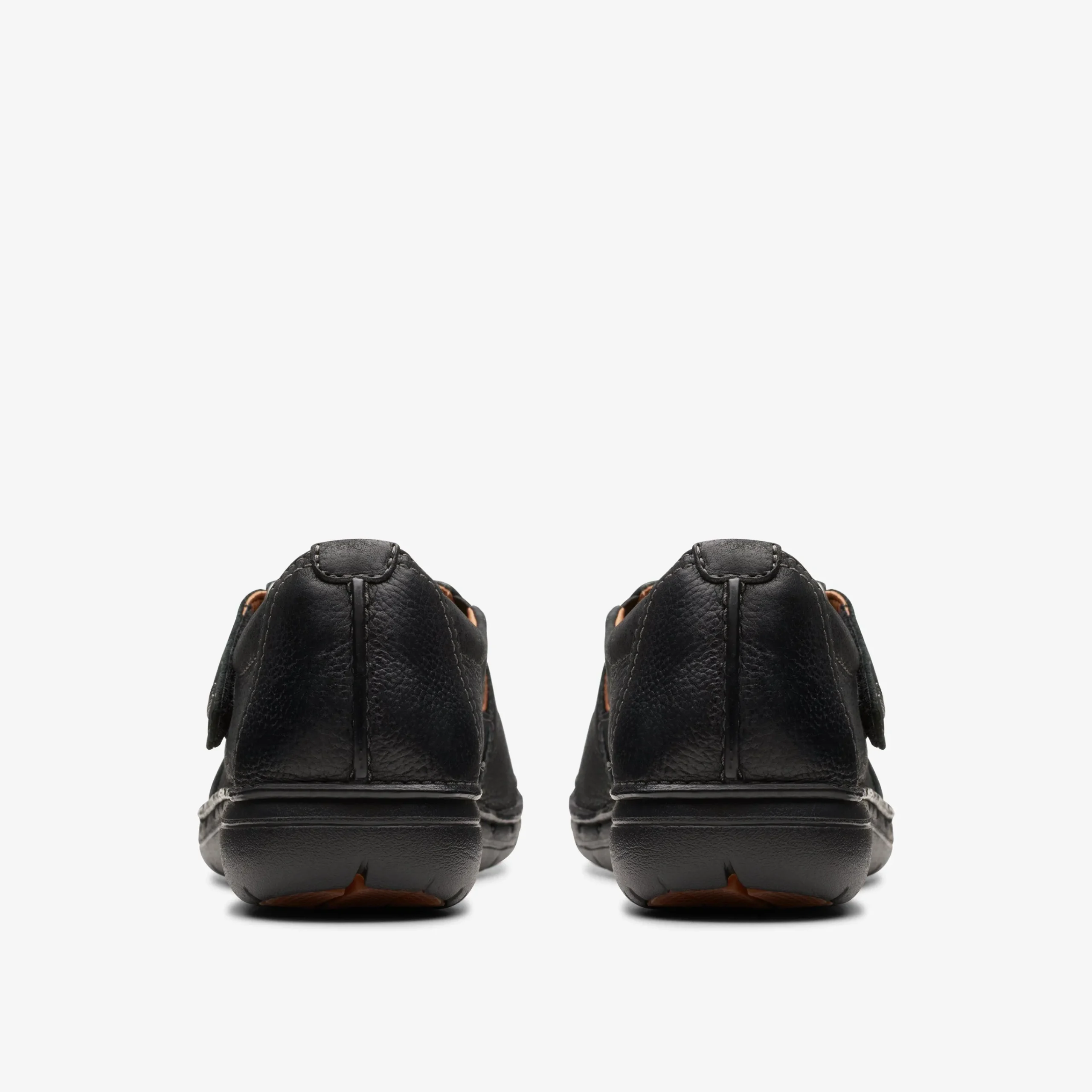 Clarks Un Loop Strap Black Leather Flash Sale