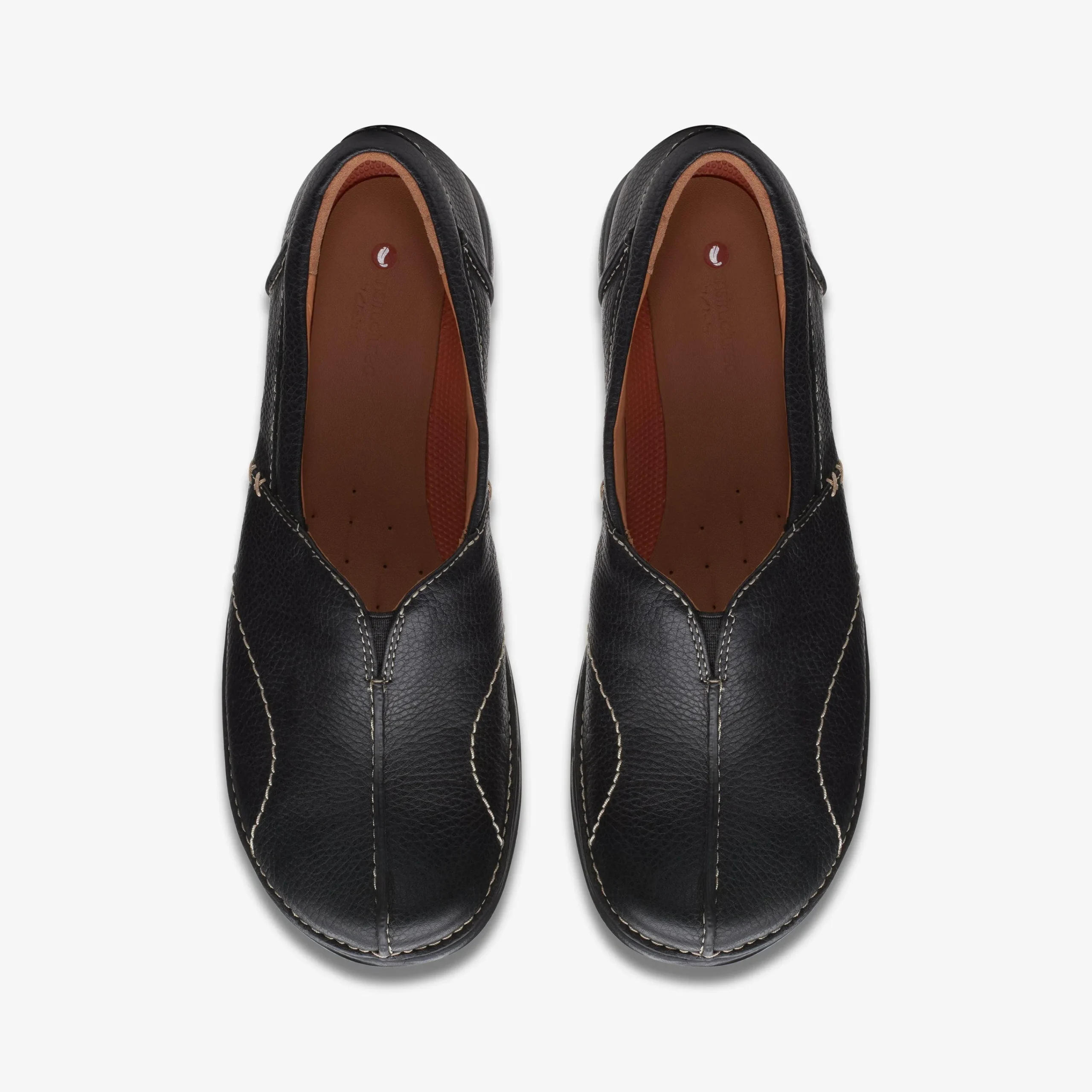 Clarks Un Loop Stride Black Leather Cheap