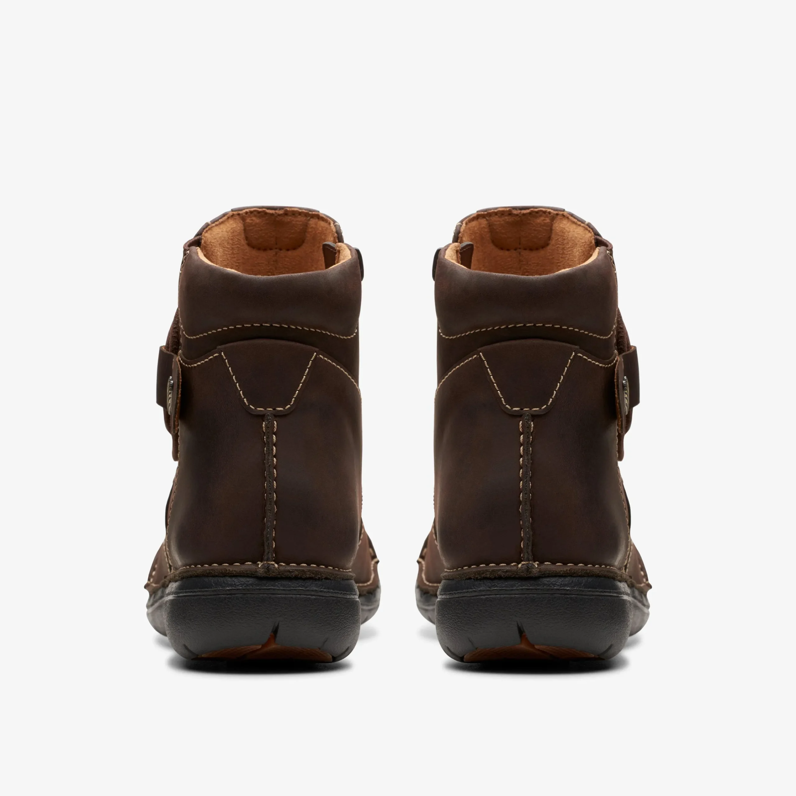 Clarks Un Loop Up Dark Brown Leather Shop