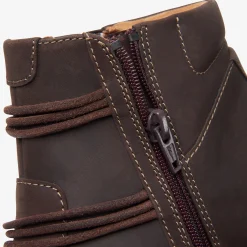 Clarks Un Loop Up Dark Brown Leather Shop