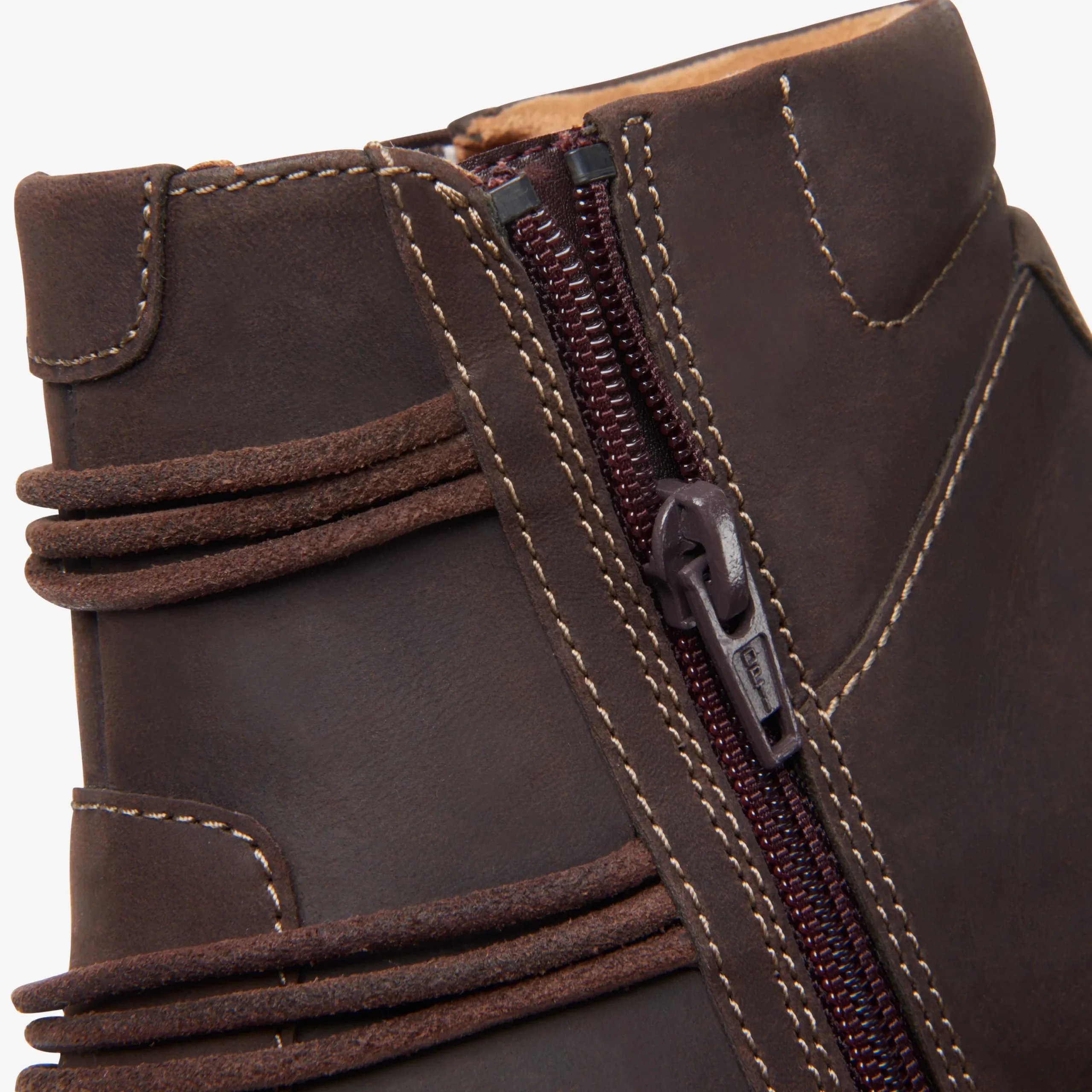 Clarks Un Loop Up Dark Brown Leather Shop